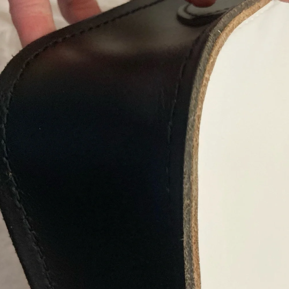 The Cambridge Satchel Company The Batchel white black leather messenger bag